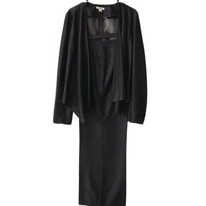 Cato Faux Denim Lightweight Suit High Low Jacket 14